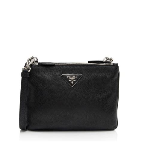 ricambi scarpa amod prada grigio vitello|PRADA Vitello Daino Double Strap Flap Crossbody Black .